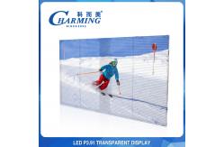 China IP65 Waterproof Transparent LED Screen , Multiscene See Through LED Wall supplier