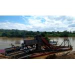 10m 100CBM/H Iron Bucket Chain Dredger For Construction Works for sale