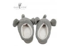 China 18 X 7cm Kids Shoes Warm Infant Shoes Grey Elephant Head Pattern supplier
