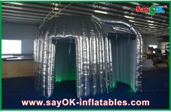 China Photo Booth Led Lights Advertising Silver Inflatable Photo Booth Durable Led Inflatable Snail supplier