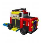 Fire Truck Inflatable Castle Bounce House For Childrens for sale