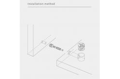 China 40mm Steel Minifix Connecting Bolts With Nylon Dowel, Furniture Cabinet Connector supplier