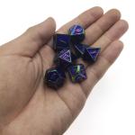 CE Precision Polyhedron Dice Set RPG OEM Alloy For KTV Bar for sale