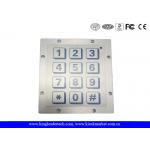 Rugged Touch Metal Piezoelectric Keyboard Panel Mount With 12 Flat Keys 3x4 Matrix for sale