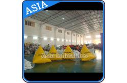 China Inflatable Swim Buoys , Triangular Shape Marker Floating For Advertising supplier