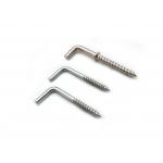 L Shape Threaded Mechanical Fasteners / Self Tapping Square Bend Screw Hooks for sale