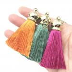 Zinc Alloy Lobster Clasp Metal Accessories Tassel Pendants For Keychain Dangle