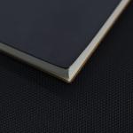 Square Black Custom Journal Notebook / Hardback Artists Sketchbook With Metal Bookmark