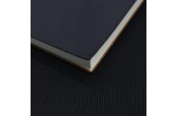China Square Black Custom Journal Notebook / Hardback Artists Sketchbook With Metal Bookmark supplier