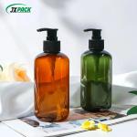 Luxury Bottle Plastic Shampoo Bottle For Hair Conditioner Round Shoulder Flip Squeeze Body Wash And Shower Gel Bottle for sale