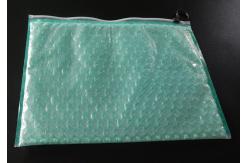 China Strong Adhesive Clear Plastic Zipper Bubble Bags With Copperplate Printing supplier