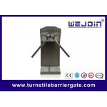 RS232 Security Turnstile Gate With Face Recognition Card System QR Barcode Reader for sale