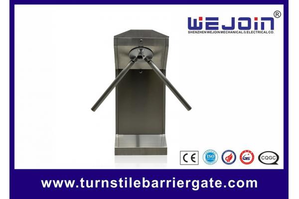 RS232 Security Turnstile Gate With Face Recognition Card System QR Barcode Reader