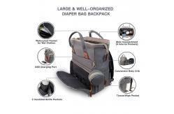 China Customized Mommy Bag With Adjustable Strap And Crib For Baby supplier
