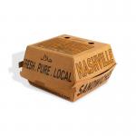 Customized eco-friendly and oil resistant hamburger box for fast food packaging