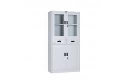 China Cyber Lock Steel Cupboard With Glass Doors KD Structure supplier