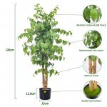 4 Or 5 Feet Potted Plants Artificial Ficus Office Decoration Natural Shape for sale