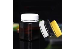 China Custom Printing 400ml Plastic Food Jars square Shape Honey Packaging PET Bottle Recycling supplier