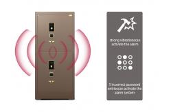 China Biometric Fingerprint Lock Jewelry Safe Box Watch Winder Double Compartment H1680mm supplier
