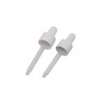 Threaded 18/410 White Essential Oil Dropper Bottle Tops for sale