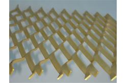 China Gold Color Lightweight Expanded Metal Wire Mesh supplier
