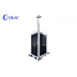 OK-PRO9 OKAF 4G WIFI GPS Mobile Solar CCTV Security Tower Temporary Monitoring for Parking Lot for sale