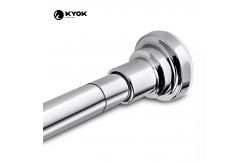 China Multicolor Shower Curtain Rod  28mm Diameter Plating Treatment supplier