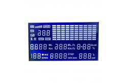 China White Backlight 14 Segment LCD Display Screen Blue Background HTN LCD Display supplier