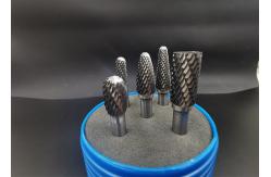 China Pointed Tree Shape 6MM Shank Tungsten Carbide Rotary Burrs supplier