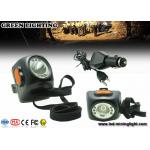234G IP68 black led miners lamp , USB charge led mining headlamp CE Certification