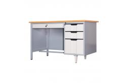 China KD Structure Modern Design Office Table Metal Frame Office Desk supplier