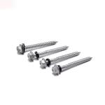 Stainless Steel 410 Hex Head Building Roofing Tek Screws Self Drilling Screws With Bonded EPDM Rubber Washers for sale