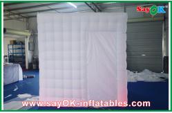 China Party Photo Booth Foldable Inflatable Photobooth Kiosk Built-In Blower Fireproof Cloth supplier