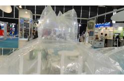 China Cement Shipping Transportation Transparent PE Liner Bag With Baffled Construction supplier