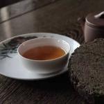Pure Nature Black Tea Brick With Raw Dark Green Tea For Slimming for sale