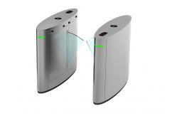 China DC 24V 10mA Access Control Clear Acrylic Flap Turnstile supplier