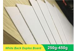 China Coated Paperboard carton board White Back Duplex Board Sheet / Roll 250gsm ~ 450gsm supplier