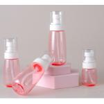 100ml Petg Pump Bottle Transparent Pink Single Packing Fine Sprayer White Facial Soft Touch for sale