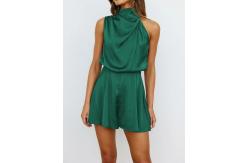 China Summer Women Sleeveless One Piece Jumpsuit Temperament High-Neck Jumpsuits Playsuits supplier
