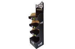 China Eco Friendly Black Cardboard Display Rack For Shop Custom supplier