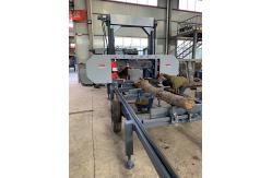 China Portable Sawmill with Trailer, Wood Band Saw Mill with Mobile trailer supplier