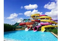 China Height 5-12 Meters Water Park Slide Swimming Pool Set Customized supplier