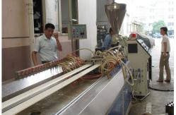 China Plastic Pipe Extrusion Line Extruder Machine Plastic With Two Step Extrusion Method supplier