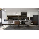 Fadior Stainless Steel Matte Black Kitchen Cabinet  With Integrated Island Counter Stainless Steel for sale
