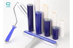 China Silicon Cleanroom Sticky Roller To Remove Dust With Plastic Handle supplier