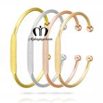 55MM Adjustable Cuff Womens Engraved Bracelets for sale