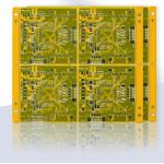 Yellow Lead Free PCBA SMT 6 Layer PCB Fabrication Tin Spraying Process for sale
