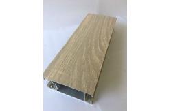 China 6m Wood Finish Aluminium Profiles Shape Customized For Decoration supplier