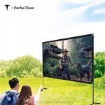 Portable Outdoor Folding Projector Screen 100 Inch / 120 Inch Fast Fold Projector Screens for sale