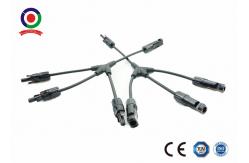 China Low Smoke Emission Solar Branch Connector 1000VDC With Solar Cable 4mm2 supplier
